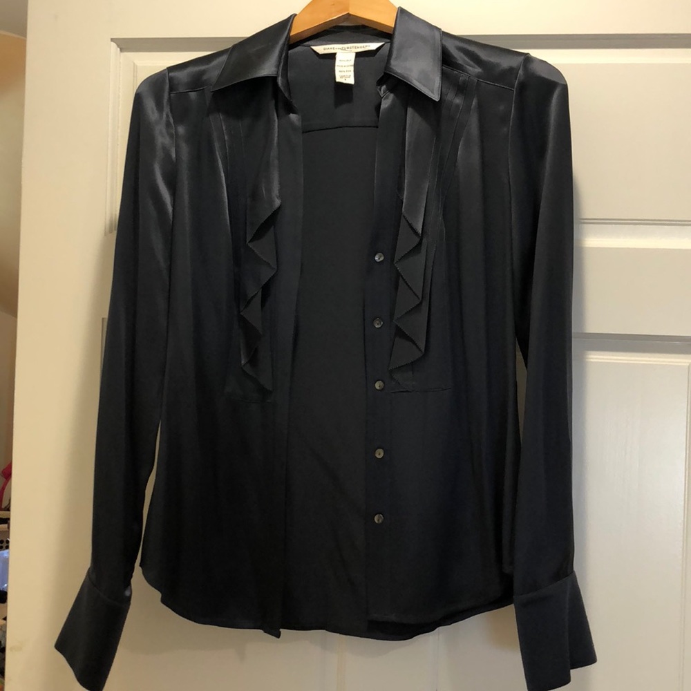 DVF silk blouse